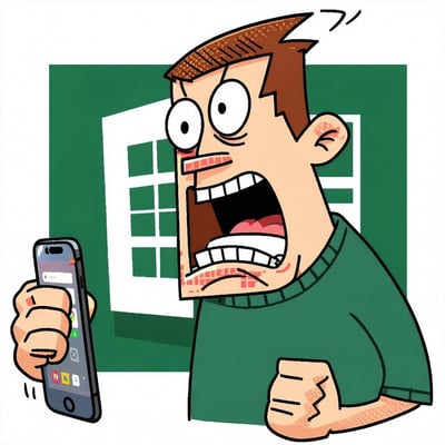 Ahhh, I can't type a phone number in to Excel