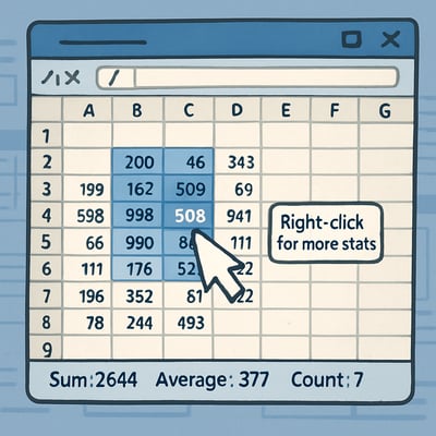 Quick Totals Without Formulas